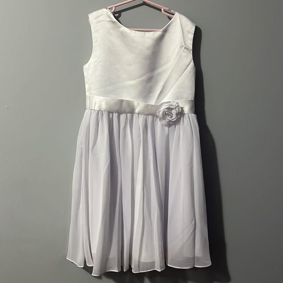 Girls White Special Occasion Dress size 10 - Picture 1 of 4